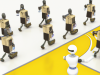 A novel strategy to aid robots in navigating crowded environments