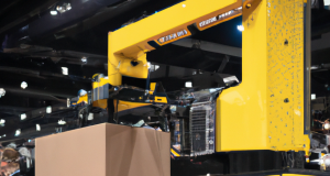 At Promat 2023, FANUC is displaying its automated warehouse solutions.